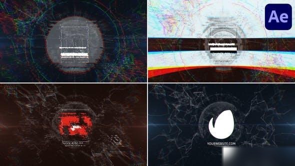 Videohive Organic Glitch Logo for After Effects Logo Stings template preview