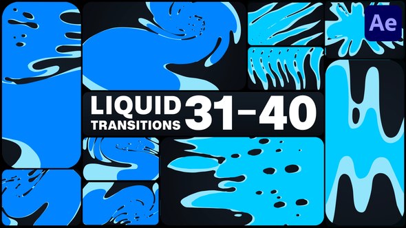 Videohive Liquid Transitions for After Effects 50482093 Elements template preview