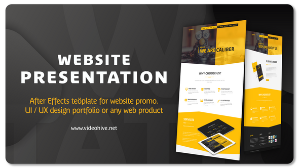 Videohive Website Presentation V1 53321339 Product Promo template preview