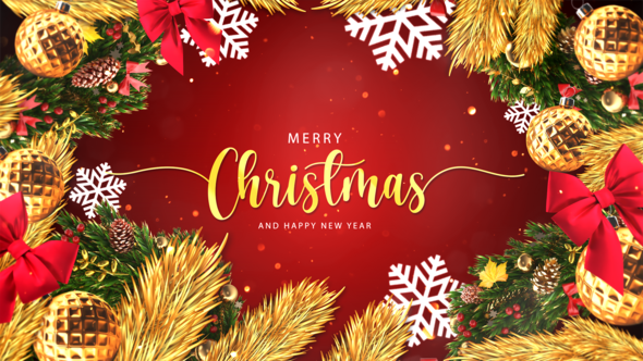 Videohive Christmas Text Logo Reveal 4K Titles template preview