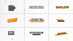 Videohive Box Titles 2.0 | After Effects 55849987 Titles template preview