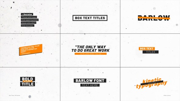 Videohive Box Titles 2.0 | After Effects 55849987 Titles template preview