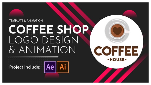 Videohive Coffee Shop Logo Design and Animation Logo Stings template preview