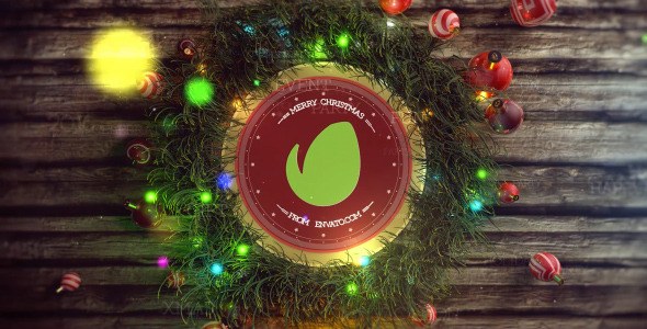 Christmas Logo Ident Video Displays template preview
