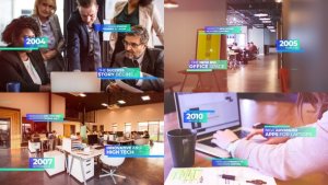 Videohive Modern Corporate Timeline Presentation Video Displays template preview
