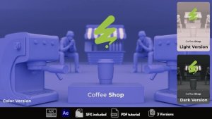 Videohive Coffee Shop Promo 54299874 Openers template preview