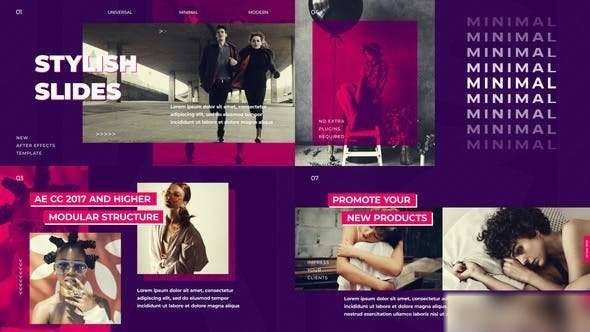 Videohive Stylish Slides Openers template preview