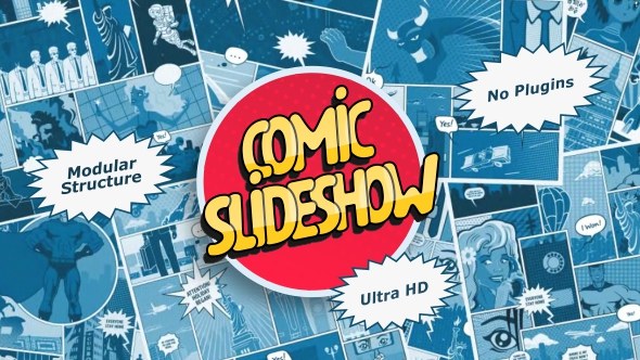 Videohive Comic Slideshow 21458557 Video Displays template preview