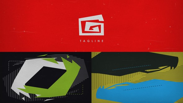 Videohive Retro Blaze Logo Reveal Logo Stings template preview
