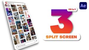 Videohive Vertical Multiscreen - 3 Split Screen Product Promo template preview