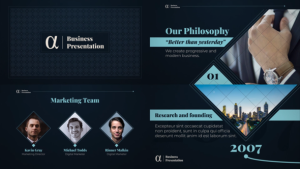 Videohive Alpha Business Presentation Video Displays template preview