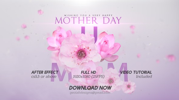 Videohive Mother Day Titles l Mother Day Wishes l Mother Day Template l World Best MOM l MUM Wishes Titles template preview