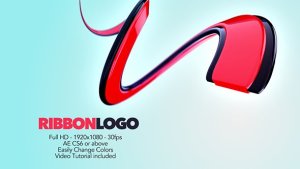 Videohive Ribbon Logo Logo Stings template preview