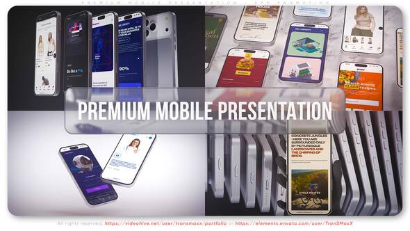 Videohive Premium Mobile Presentation - App Promotion Product Promo template preview