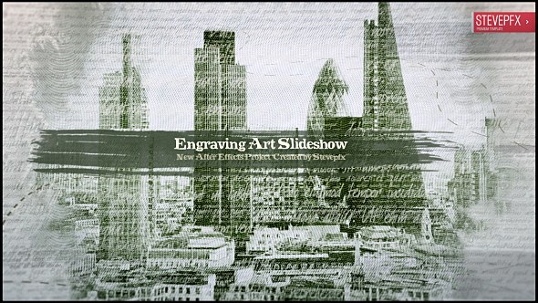 Videohive Engraving Art Slideshow Openers template preview