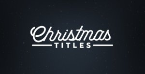Christmas Titles Video Displays template preview