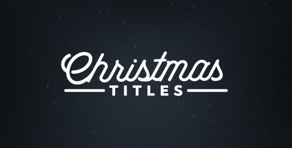 Christmas Titles Video Displays template preview