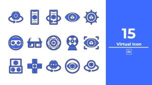 Videohive Virtual Icon After Effect Elements template preview