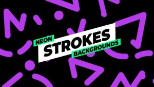 Videohive Neon Strokes Backgrounds Elements template preview