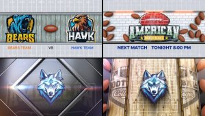 Videohive American Football Bumper 4 (4-Bumpers) Logo Stings template preview