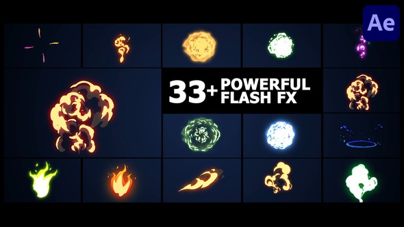 Videohive Powerful Flash FX Pack | After Effects Elements template preview