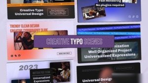 Videohive Creative Typo Scenes Openers template preview