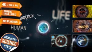 Videohive Science Physics Biology Opener Title Openers template preview