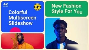 Videohive Colorful Split Screen Slideshow | Multiscreen Opener Openers template preview