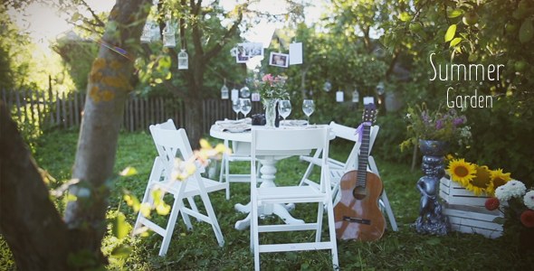Videohive Photo Gallery - Summer Garden Video Displays template preview