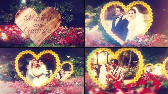 Videohive Wedding Garden Video Displays template preview