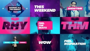 Videohive Dynamic Opener / Music Event Promo / Party Invitation / EDM Festival / Night Club / Fast Typography Openers template preview