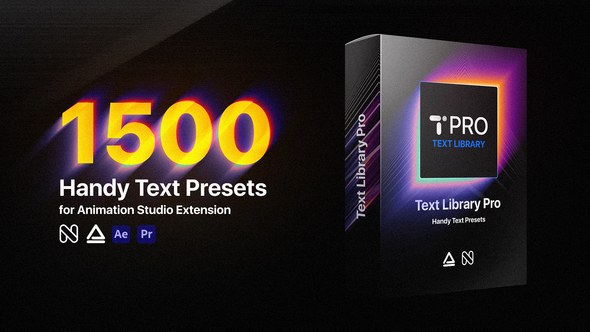 Videohive Text Library - Handy Text Animations Titles template preview
