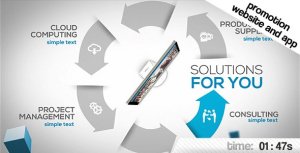 Promotion Website and App Video Displays template preview