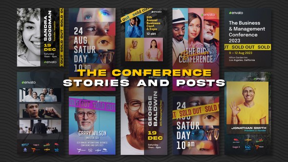 Videohive The Conference. Stories and Posts Product Promo template preview