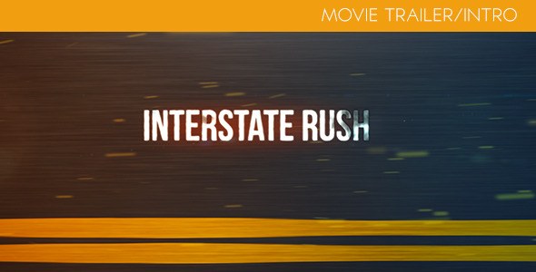 Interstate Rush - Movie Trailer/Intro Video Displays template preview
