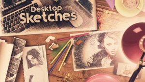 Desktop - Sketch Slideshow Video Displays template preview