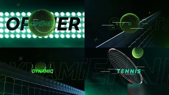 Videohive Tennis Logo Opener Openers template preview