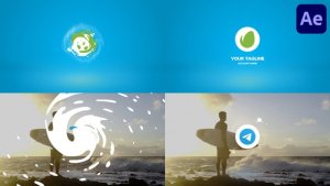Videohive Clean Liquid Logo for After Effects Logo Stings template preview