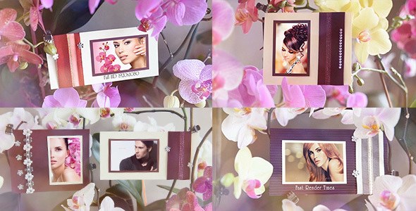 Videohive Photo Gallery in Flowers Video Displays template preview