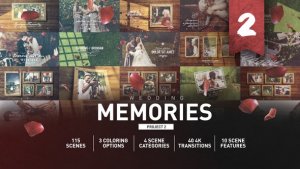 Videohive Wedding Memories Slideshow Video Displays template preview