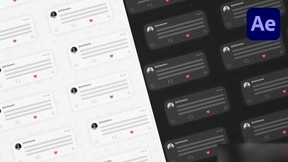 Videohive Twitter X Social Media Logo Intro Logo Stings template preview