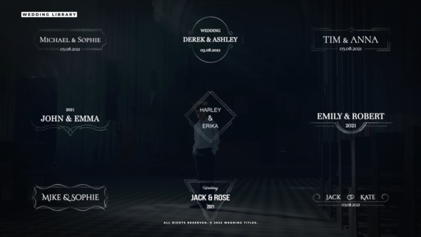 Videohive Wedding Clean Titles | After Effects Titles template preview