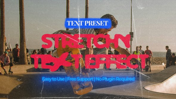 Videohive Stretchy Text Effect Titles template preview
