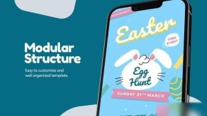 Videohive Happy Easter Day Instagram Stories V2 Easter template preview