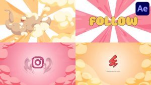 Videohive Smoke Anime Clouds Logo | After Effects Logo Stings template preview