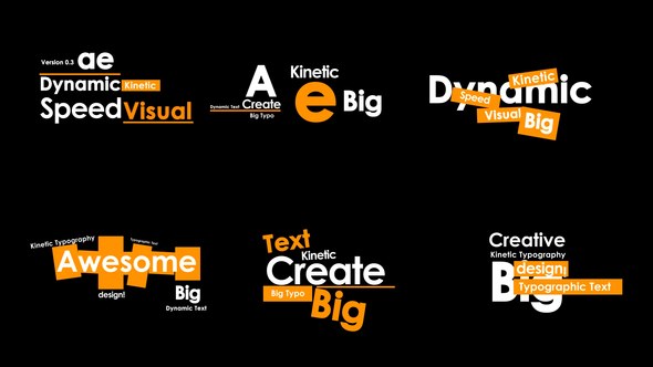 Videohive Kinetic Text Ver 4 Titles template preview
