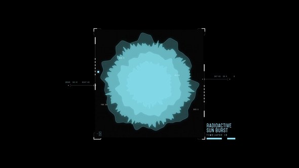 Videohive HUD Sun Burst Diameter Infographics template preview