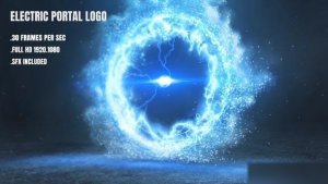 Videohive Electric Portal Logo Titles template preview