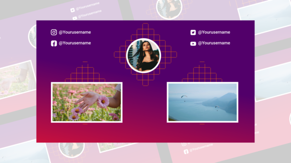 Videohive Clean Youtube End Screen 43933479 Elements template preview