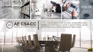 Videohive Minimal Corporate Presentation Video Displays template preview